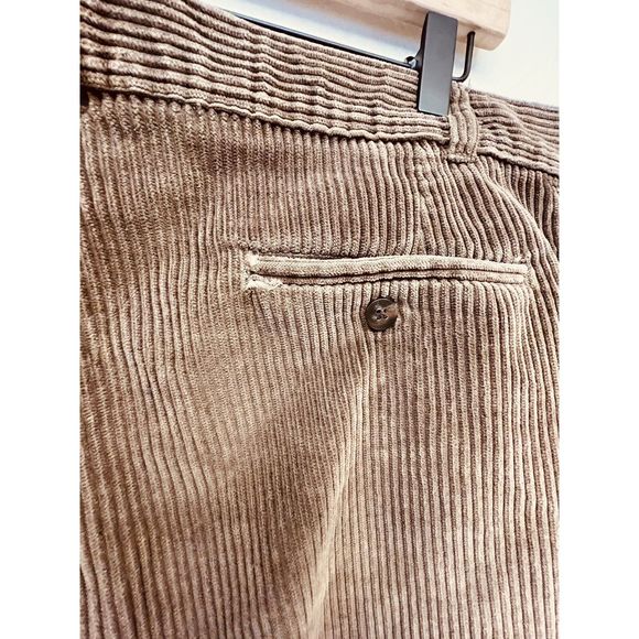 Vintage Brown Corduroy 36x30 Pants Relaxed Baggy Loose 90's Tag 36x32 USA - Picture 6 of 10